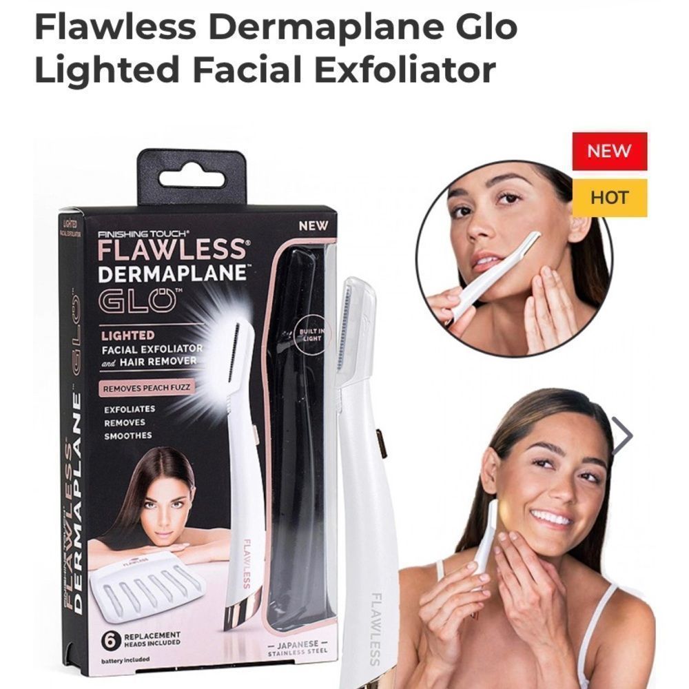🔥RARE🔥Light up dermaplane GLO facial trimmer